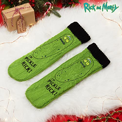 Rick and Morty Calcetines Hombre Antideslizantes de Andar por Casa