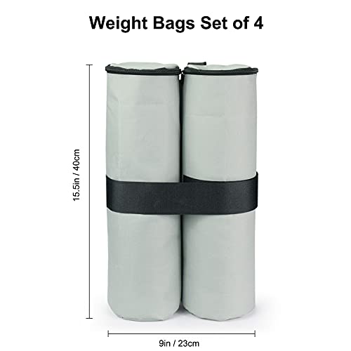 RIOGOO 4pcs-Pack Pesos para Carpas Bolsas Pesadas de Arena Cosida de Grado Industrial para Trabajo Pesado, Pesas de piernas para Pop-up Canopy Carpa Pies Cargados