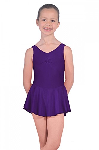 Roch Valley Istdj - Maillot de Licra con Falda para niña, niña, ISTDJPU0, Morado, Small