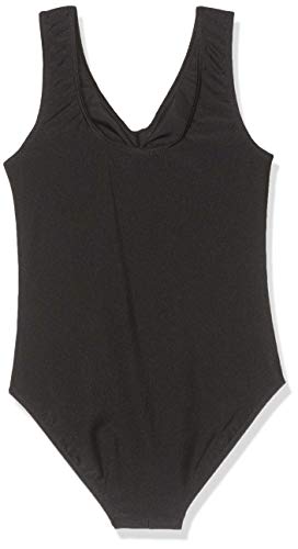 Roch Valley Sheree - Maillot sin Mangas para Mujer (Nailon/Licra), niña, Color Negro, tamaño Age 9-10 Size (134-140 cm)