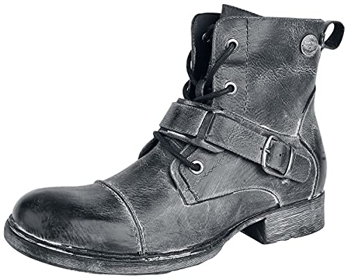 Rock Rebel by EMP Last Man Standing Hombre Botas Gris EU47, Piel, Vintage