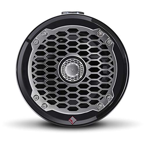 Rockford Fosgate PM2652W-MB Punch Marine - Mini altavoz de torre Wakeboard de 6,5 pulgadas, color negro (par)