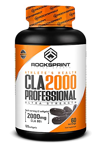 ROCKSPRINT | CLA - ÁCIDO LINOLEICO CONJUGADO | CLA 2000 Professional | Tonificación muscular | 120 perlas