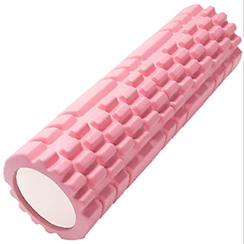 Rodillo de Espuma Foam Roller Rosado Multifunción Masajes Muscular Fitness Pilates Yoga Rollo de Fascia Rodillos de Ejercicio para el Hogar y el Gimnasio Relajar los Músculos de los Tejidos Profundos.