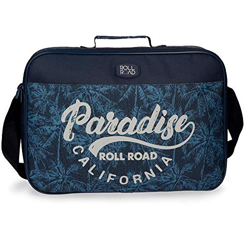 Roll Road Palm Cartera Escolar Azul 38x28x6 cms Poliéster