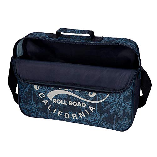 Roll Road Palm Cartera Escolar Azul 38x28x6 cms Poliéster