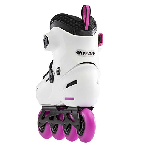 Rollerblade Apex 235-Patines niña, Color Blanco y Rosa Patines en línea, Niñas, 37