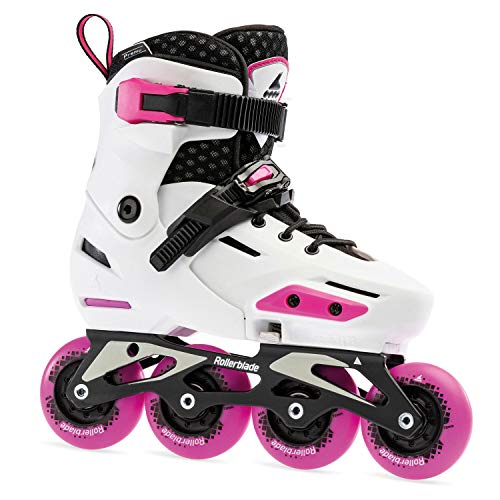 Rollerblade Apex 235-Patines niña, Color Blanco y Rosa Patines en línea, Niñas, 37