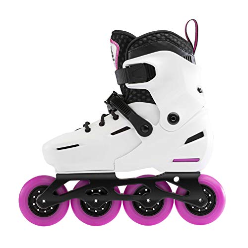 Rollerblade Apex 235-Patines niña, Color Blanco y Rosa Patines en línea, Niñas, 37