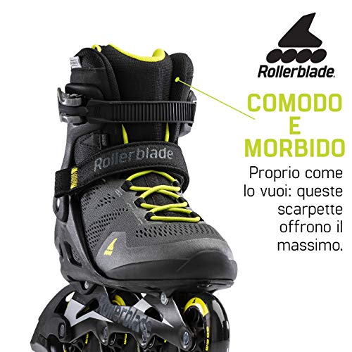 Rollerblade Macroblade 80 295 - Patines en línea para Hombre, Color Negro y Verde