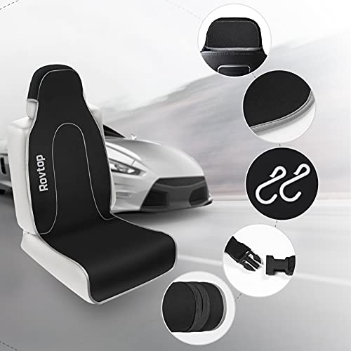 Rovtop Fundas Asientos Delanteros Coche Universal Impermeable De Neopreno, Funda Asiento Coche,Fundas Coche Asientos Universales Automoción