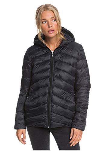 Roxy Coast Road - Chaqueta Con Acolchado, Resistente Al Agua, Ligera Y Plegable Para Mujer Chaqueta Con Acolchado, Resistente Al Agua, Ligera Y Plegable, Mujer, anthracite, M