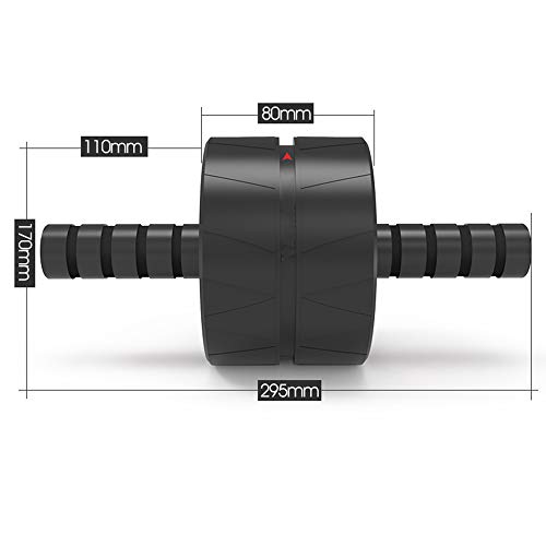 Rueda Abdominal Rueda de músculos Abdominales para Hombres Equipo de Entrenamiento físico Rodillo de Ejercicios para el hogar Vientre Delgado Principiante Abdominal Rueda de Ejercicios multifunción