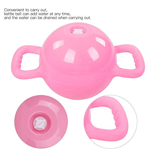 Ruiqas Pesas rusas de fitness con relleno de agua para yoga, equipo de entrenamiento para adelgazar, pilates, ejercicio doméstico, color rosa