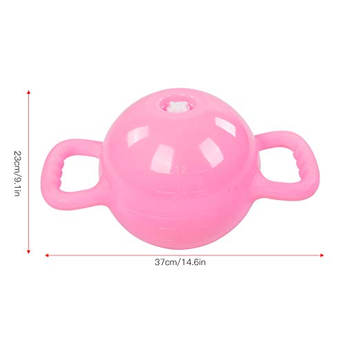 Ruiqas Pesas rusas de fitness con relleno de agua para yoga, equipo de entrenamiento para adelgazar, pilates, ejercicio doméstico, color rosa