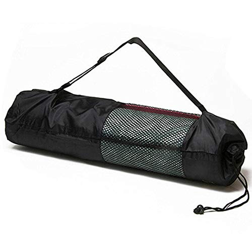 rycnet Portátil Útil Pilates Esterilla de Yoga Bolsa de Portador de Malla Centro Ajustable Correa