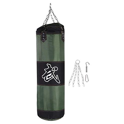 Saco de Boxeo Colgante de Boxeo, Entrenamiento vacío Gancho de Boxeo Saco de Arena Kick Fight Saco de Arena de Saco de Boxeo Saco de Arena Saco de Arena vacío(1.2M-Verde)