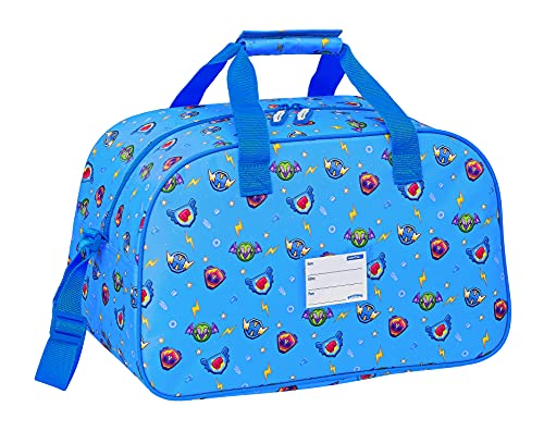 Safta Bolsa de Deporte de Superthings Serie 7, 400x230x240 mm, Azul/Multicolor