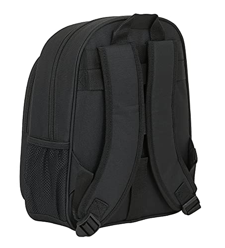 Safta Mochila Escolar Infantil de Atlético de Madrid Corporativa, 270x100x330 mm, Negro