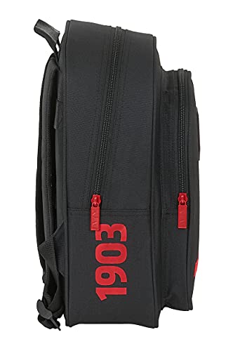 Safta Mochila Escolar Infantil de Atlético de Madrid Corporativa, 270x100x330 mm, Negro