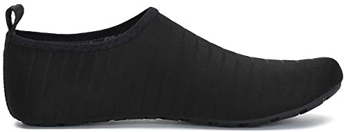 SAGUARO Escarpines Hombre Mujer para Buceo Snorkel Surf Natación Piscina Vela Mares Rocas Río Zapatos para Agua Calzado Playa Zapatillas Deportes Acuáticos (033 Negro,36/37 EU)