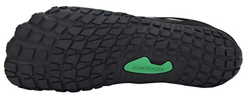 SAGUARO Hombre Mujer Zapatos Minimalistas Comodas Respirable Zapatillas de Trail Running Ligeras Calzado Barefoot Antideslizante para Gimnasio Fitness Senderismo Montaña, Negro 38 EU