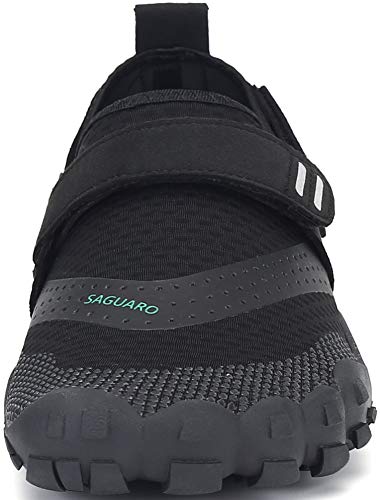 SAGUARO Unisexo Zapatos Trail Running Transpirables Ligero Hombres Zapatillas de Deportes Interior Exterior Mujeres Antideslizante Zapato de Aqua Playa Yoga Gimnasio Calzado, Negro 44