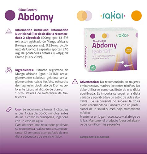 Sakai – Sline Control Abdomy– Define tu cintura – Vientre Plano - Pierde grasa abdominal - Saciante – Evita el efecto rebote - Con Igob-131™