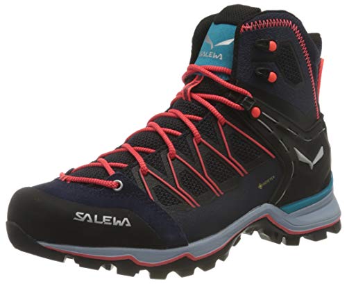 Salewa WS Mountain Trainer Lite Mid Gore-TEX Botas de Senderismo, Premium Navy/Blue Fog, 37 EU