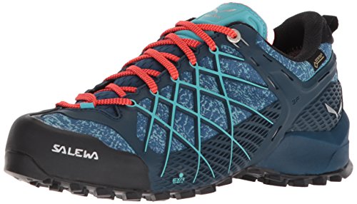 Salewa WS Wildfire Gore-TEX Zapatos de Senderismo, Poseidon/Capri, 38.5 EU