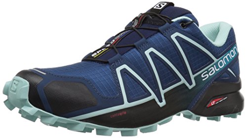 Salomon Speedcross 4, Zapatos de Trail Running Mujer, Poseidon/Eggshell Blue/Black, 38 EU