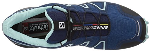 Salomon Speedcross 4, Zapatos de Trail Running Mujer, Poseidon/Eggshell Blue/Black, 38 EU