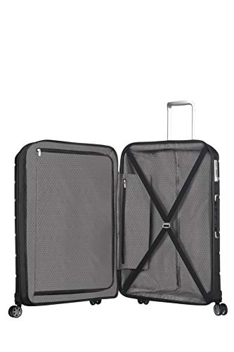 Samsonite Flux Spinner L Maleta Expansible, 75 cm, 111 L, Negro (Black)