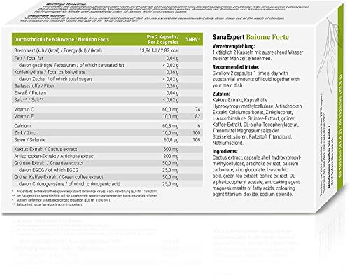 SanaExpert Baiome Forte Pack X3|SUPLEMENTO QUEMA GRASA NATURAL | con extracto de alcachofa, extracto de semilla de café verde y té verde (2).