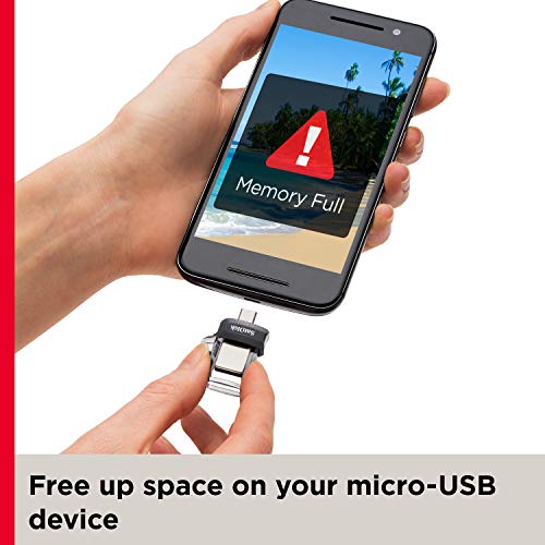 SanDisk Ultra Dual m3.0 - Unidad Dual con conector micro-USB en un extremo y un conector USB 3.0, 32 GB