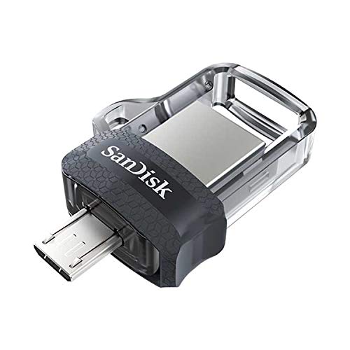 SanDisk Ultra Dual m3.0 - Unidad Dual con conector micro-USB en un extremo y un conector USB 3.0, 32 GB