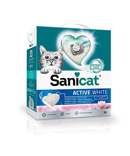 Sanicat Active Arena De Gato, Ultra Aglomerante, Aroma de Flor de Loto, 6L