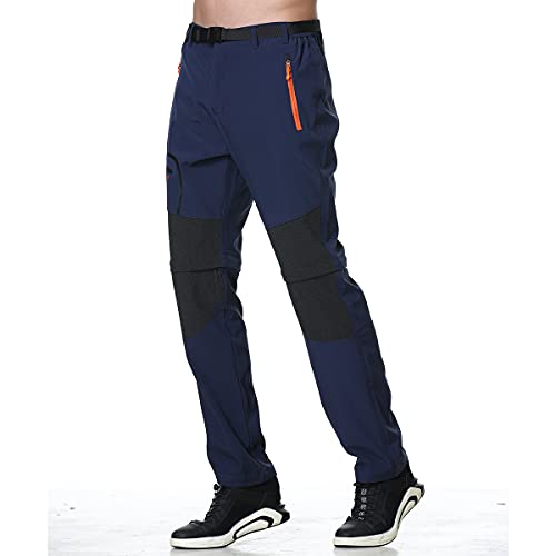 SANMIO Pantalones Aire Libre de Hombre Convertible Pantalones Cortos Trekking Senderismo Secado Rápido Pantalón Funcionales Escalada Correr Montar Caminar Pantalones