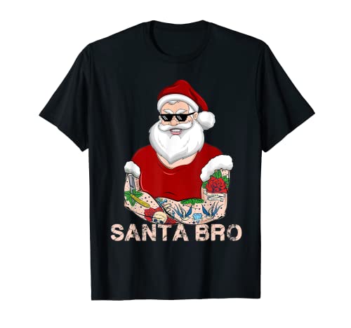 SANTA BRO entrenamiento regalo de Navidad. Gimnasio Navidad regalo Santa Camiseta