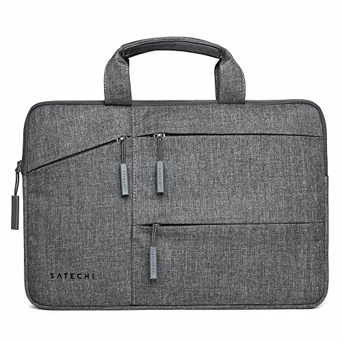 SATECHI Funda Impermeable para portátil con Bolsillos para MacBook 2015/2016, MacBook Pro 13", Microsoft Surface Pro, Samsung Chromebook y Otros (15")