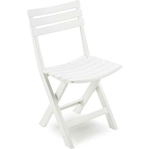 SATURNIA 8330040 Silla Resina Plegable Blanca "Birki"