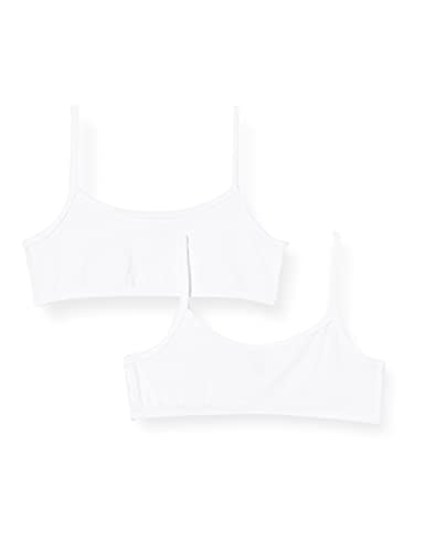 Schiesser Mädchen Bustier Spaghetti Trägertop CORS, Blanco, 12 años para Niñas