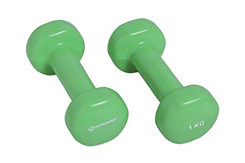 Schildkröt Fitness Set de 2 Mancuernas de Vinilo 1,0 Kg, 960005