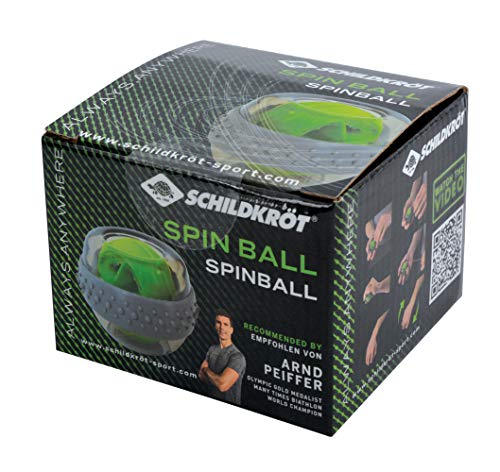 Schildkröt Fitness Spinball, Entrenador de Manos y Brazos, Verde/Gris, 960121