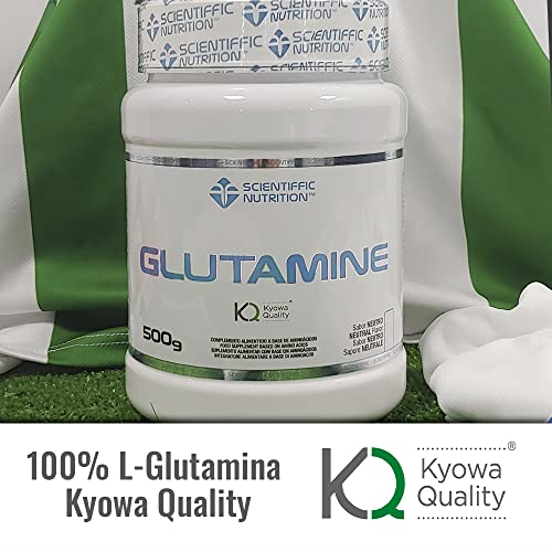 Scientiffic Nutrition - Glutamine Neutro, Glutamina 100% Pura en Polvo Sin Sabor, Favorece el Desarrollo y Recuperación Muscular, con el Sello Kyowa Quality - 500g