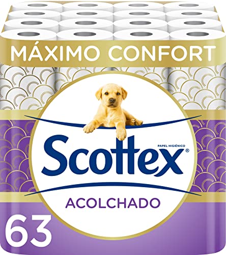 Scottex Acolchado Papel Higiénico - 63 rollos