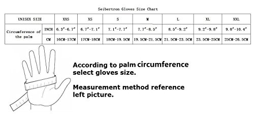 Seibertron Pro 2.0 Gel De Sílice Grip con Correa Ajustable Ofrece Apoyo de la muñeca Bespirable Levantamiento de Pesas Aptitud Guantes Gimnasio Crossfit Entrenamiento Culturismo Fitness Gym Gloves XS