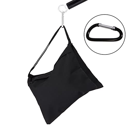 Selens 4Pcs Sacos de Arena Bolsas de Peso con Clips para Soporte de Luz Light Stand Trípodes Brazos Vídeo Fotografía Estudio Fotográfico Iluminación Patio Fuera de Casa Deportes Negro Sand Bag