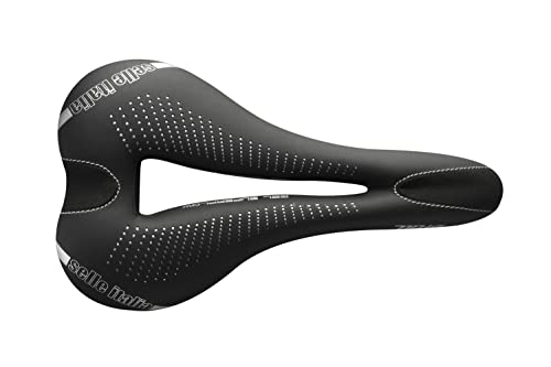 Selle Italia - Sillìn Bicicleta de Carretera Diva Gel Superflow, Rail TI 316 Tubo Ø7, Sillìn Road Gran Turismo Fibra-tek, Comfort Gel, Amortiguador (L3)