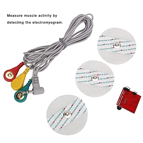 Sensor de señal muscular electromiográfica Almohadilla del sensor biomédico con línea de conexión EMG(EMG Sensor)